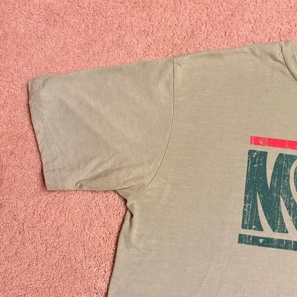 Mountain Dew Graphic T Shirt Adult XL Faded Green Short Sleeve Flaw Grunge - Picture 6 of 8